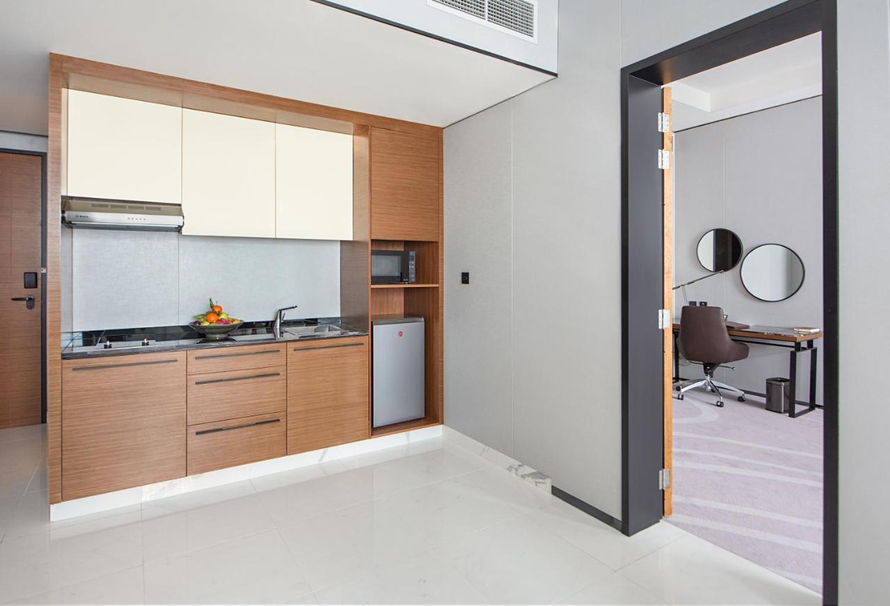 Asiana Grand Hotel Dubaj Exteriér fotografie A kitchenette in a hotel